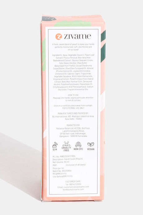 Zivame Peach Blush Hand Cream - 60g — image 5